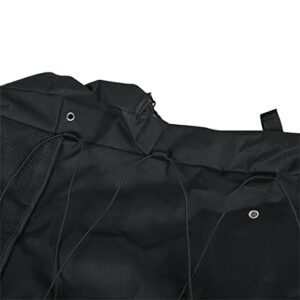 RainMan S Jacket Storage Bag housing up to 6 Life Jackets for Most T-Tops, Bimini Tops and Pontoon Tops, Black