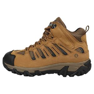 Northside Men's Mid Stimson Ridge Waterproof Hiking Boot, Tan, 7.5