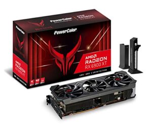 powercolor red devil amd radeon™ rx 6900 xt gaming graphics card with 16gb gddr6 memory, powered by amd rdna™ 2, raytracing, pci express 4.0, hdmi 2.1, amd infinity cache