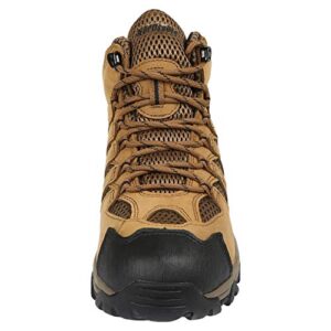 Northside Men's Mid Stimson Ridge Waterproof Hiking Boot, Tan, 7.5