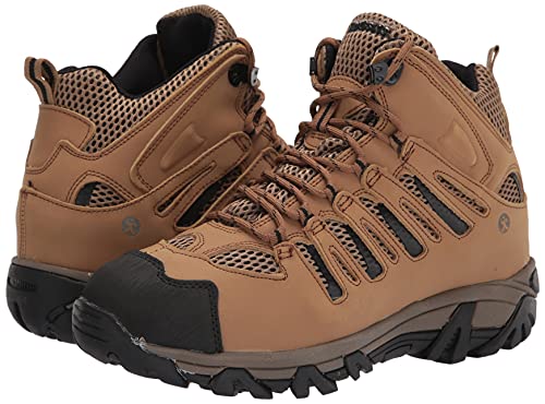 Northside Men's Mid Stimson Ridge Waterproof Hiking Boot, Tan, 7.5