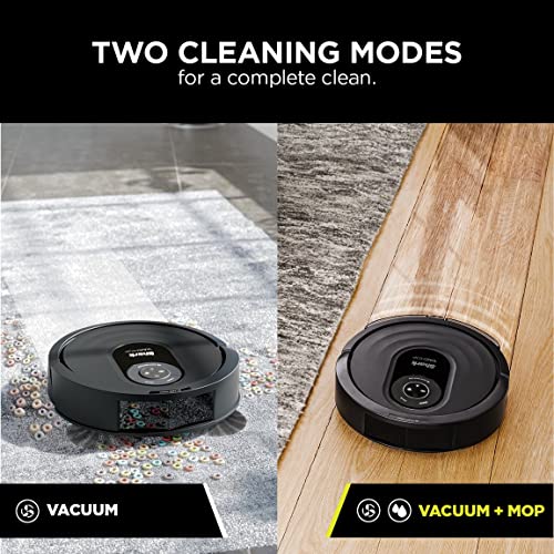 Shark AI Robot VACMOP PRO w/Sonic Mopping, AI Laser Vision, No Go Zone & WiFi - Black (Renewed) For Floors,Carpet