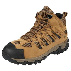 northside men's mid stimson ridge waterproof hiking boot, tan, 7.5