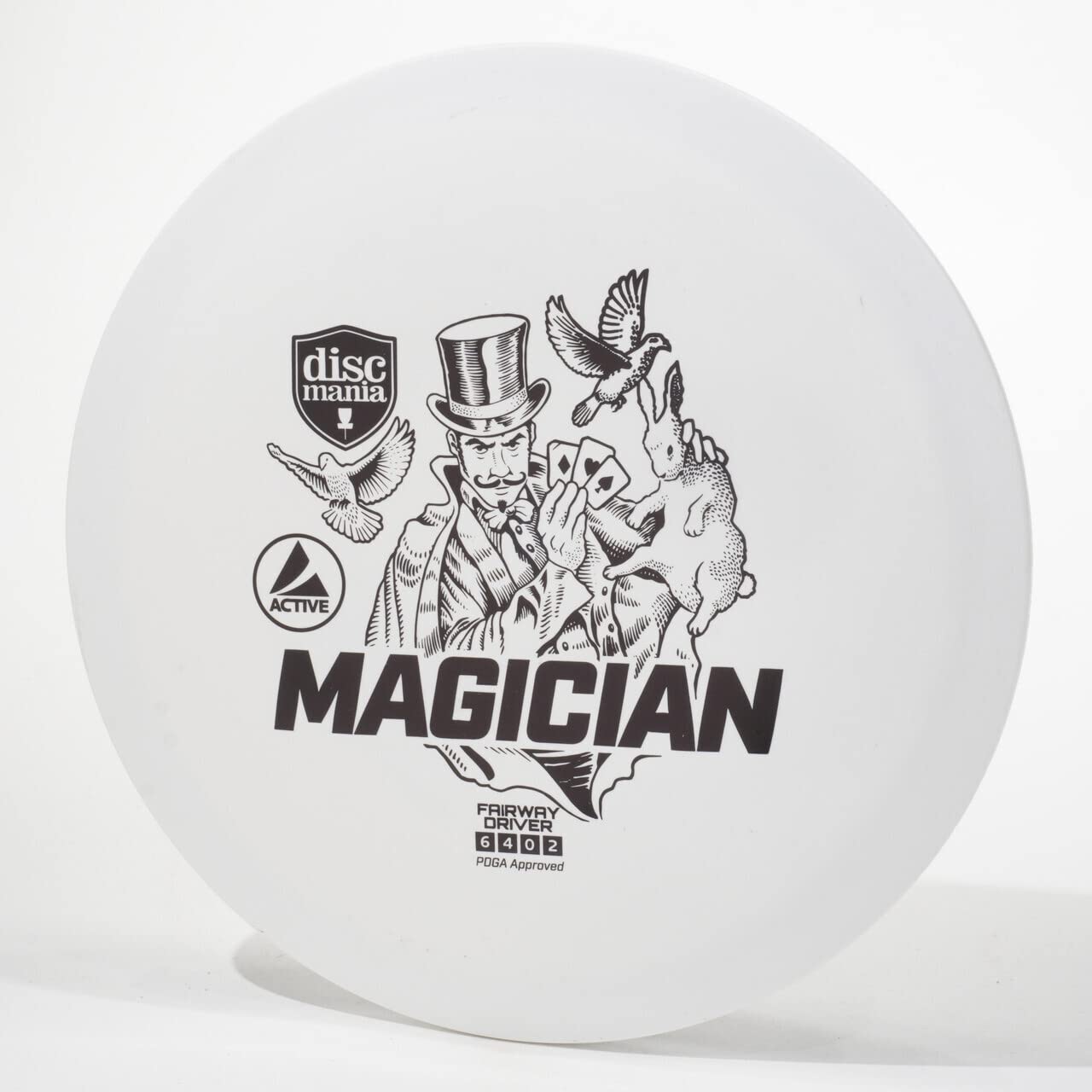 Discmania Active Magician Fairway Driver Golf Disc, Pick Weight/Color [Stamp & Exact Color May Vary] White 167-169 Grams