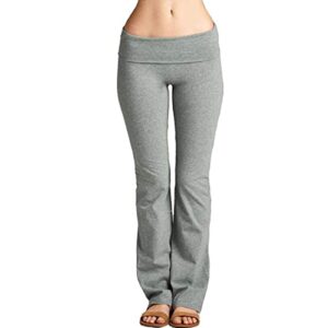 bravetoshop womens yoga sweatpants comfy lounge pants wide leg loose workout joggers casual pajama pants (gray,s)