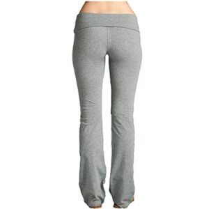 Bravetoshop Womens Yoga Sweatpants Comfy Lounge Pants Wide Leg Loose Workout Joggers Casual Pajama Pants (Gray,S)