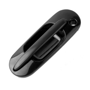 Exterior Outside Outer Front Left LH Driver Side Door Handle Fit for Honda CRV 1997 1998 1999 2000 2001 Black with Keyhole Replace OE# 77609