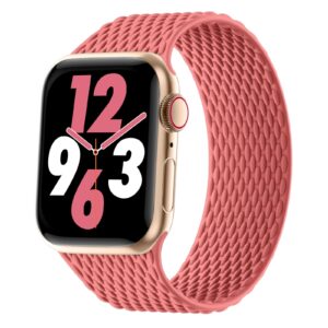 silicone solo loop bands compatible with apple watch band 38mm 40mm 41mm 42mm 44mm 45mm 49mm, stretchy silicone elastic sport strap compatible for iwatch series 9/8/7/6/5/4/3/2/1/se/ultra/ultra 2