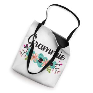 Grammie Gifts From Grandkids Floral Personalized Name Gift Tote Bag