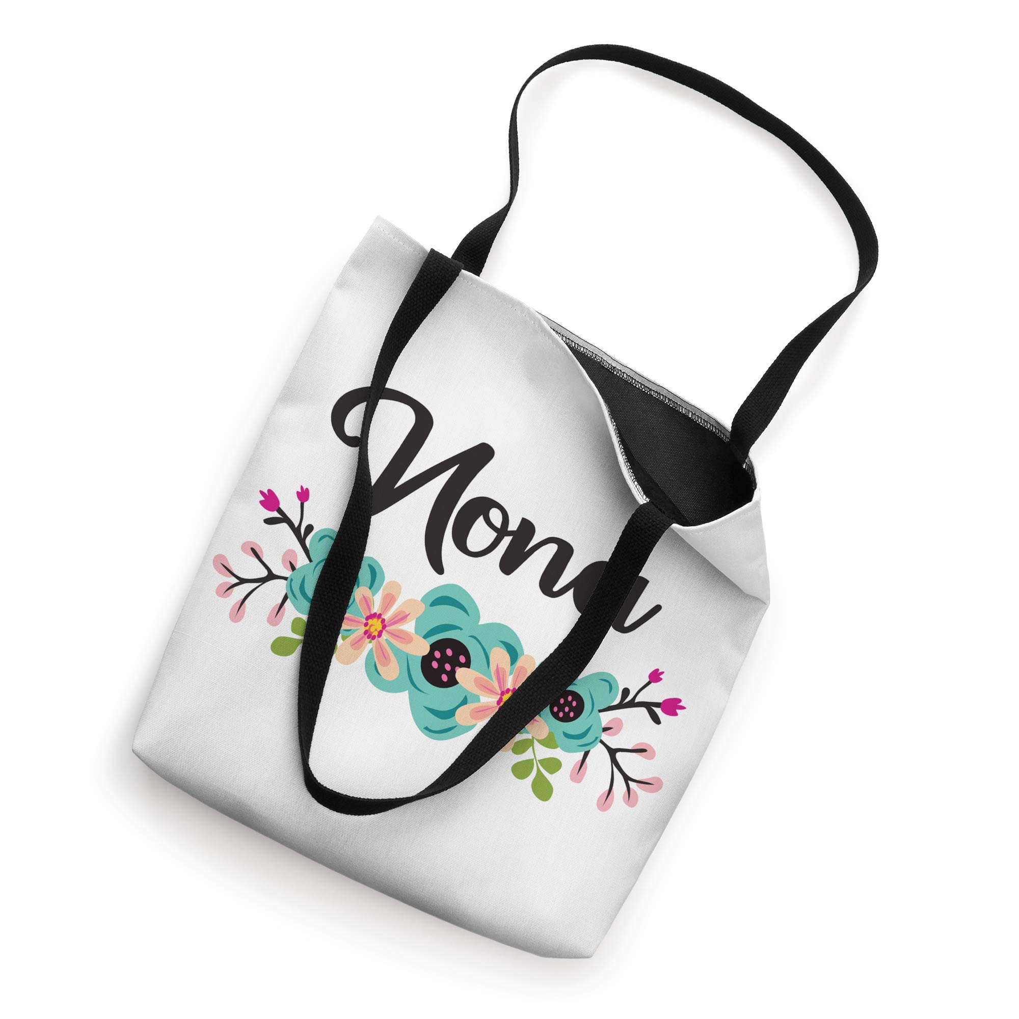 Nona Gifts From Grandkids Floral Personalized Name Gift Tote Bag