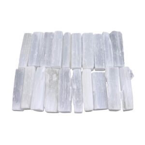 Soul Sticks 4" Selenite Crystal Wand | Variety Pack Selenite Sticks for Healing | Reiki & Metaphysical Energy Drawing | Wicca Altar Crystals Stick Healing Reiki Home Witchcraft Supplies - Pack of 20