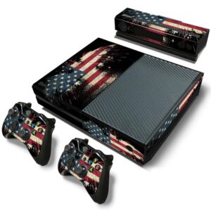 uushop protective vinyl skin decal cover for xbox one faded american flag