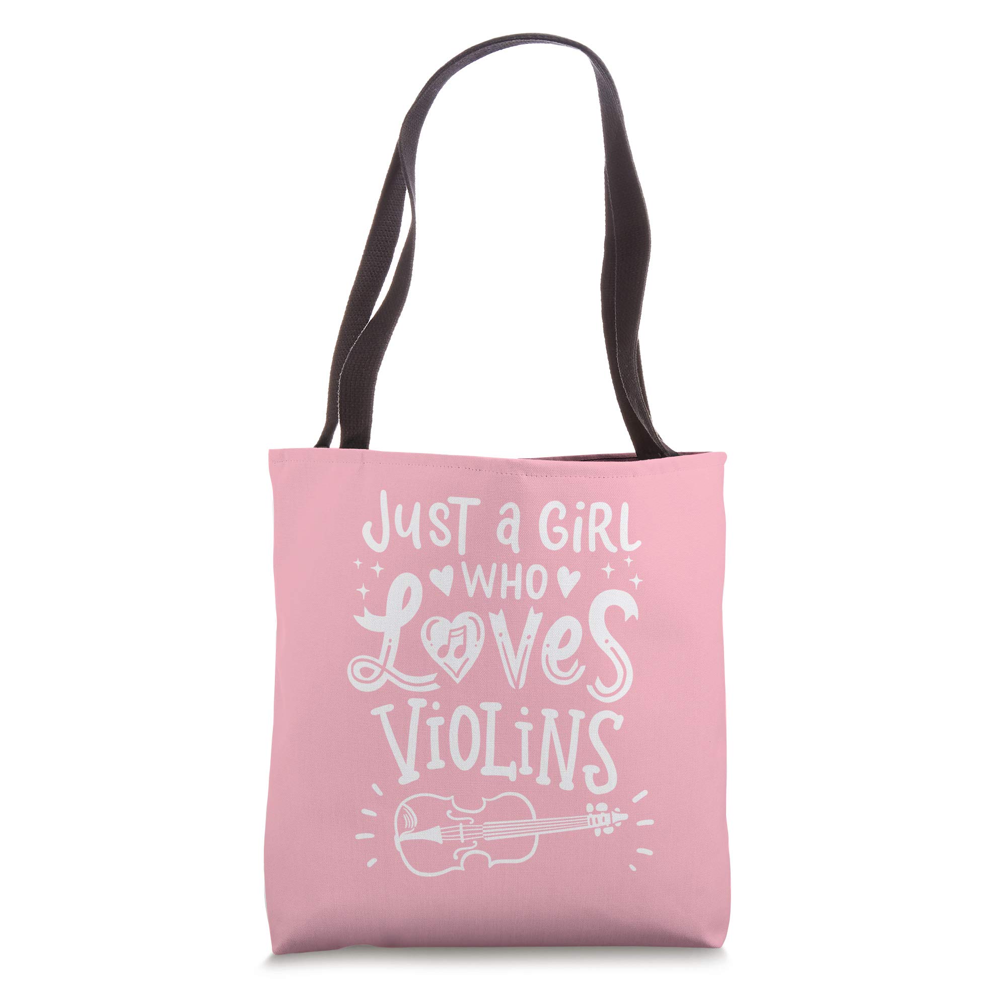 Just a Girl Who Loves Violins Music Teacher Gift Tote Bag