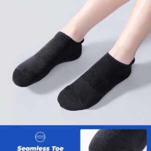 IDEGG 8 Pairs Ankle Performance Athletic Running Socks Low Cut Sports Tab Socks for Women and Men