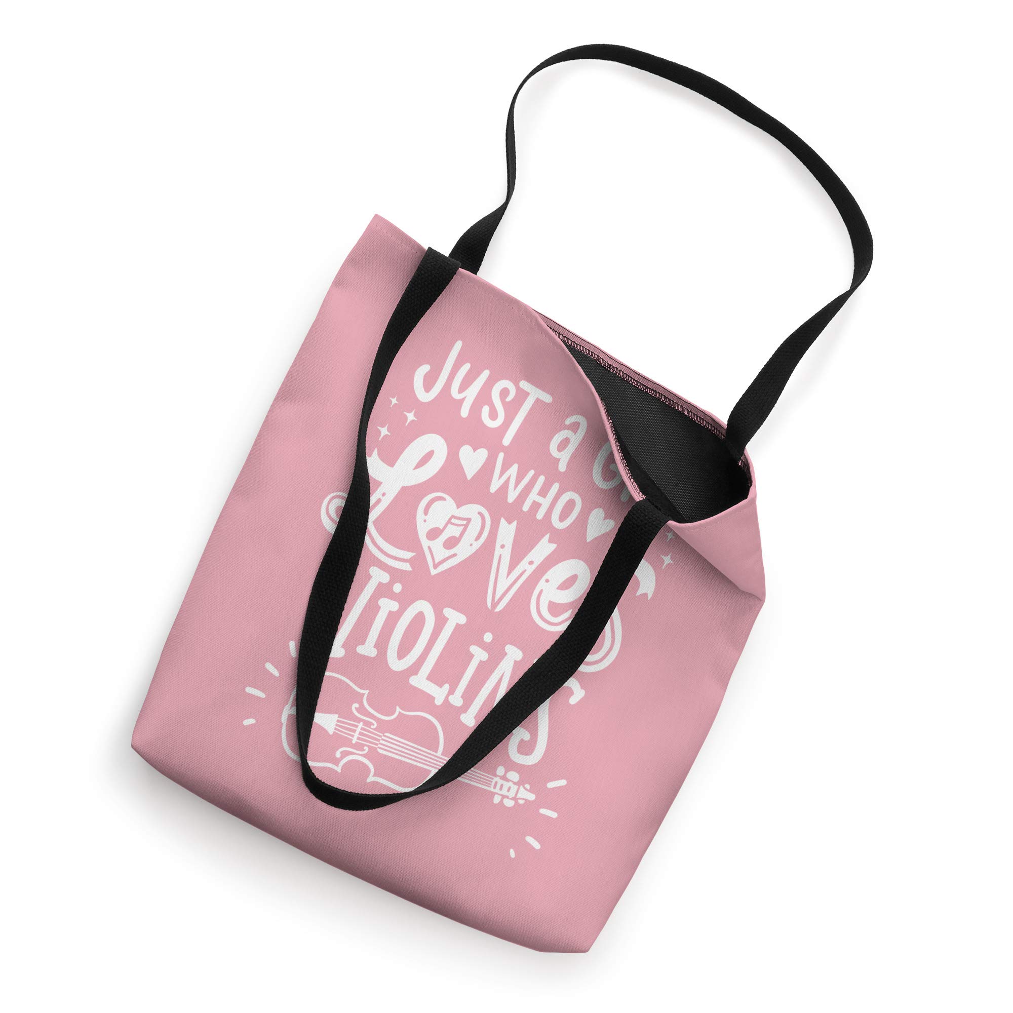 Just a Girl Who Loves Violins Music Teacher Gift Tote Bag