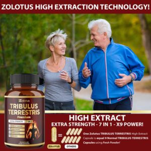 Tribulus Terrestris Supplement for Men & Women, 9050mg Per Capsule, 5-Month Supply with Ashwagandha, Panax Ginseng, Saw Palmetto, Maca, Shilajit