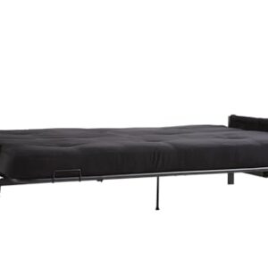 DHP Fairview Storage Futon with 6" Mattress, Black