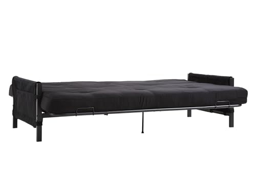 DHP Fairview Storage Futon with 6" Mattress, Black