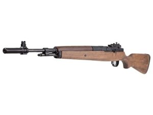 springfield armory m1a underlever pellet rifle, wood stock air rifle (.22 caliber)