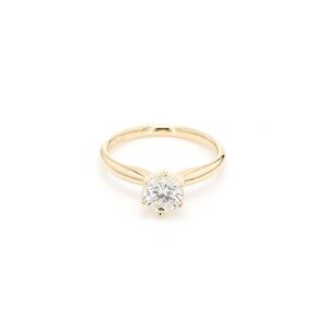 14k Yellow Gold Lab-Grown Diamond Solitaire Wedding Engagement Ring (1/2 cttw, I-J Color, VS2-SI1 Clarity) Size 7