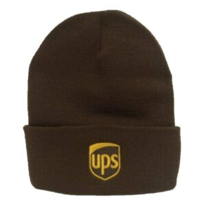 BestSyracuse UPS Embroidered Knit Beanie Skull Cap Cuff Winter Hat Brown (with Cuff, One-Size)