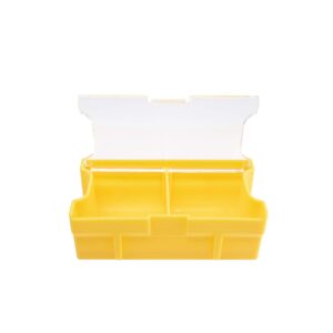 Plano Edge Terminal Medium Hook Retainer Box, Yellow, 2-Pack, Includes Hook Retainer Tackle Tray, Fishing Storage