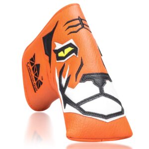 Craftsman Golf Orange/Black Tiger Blade Putter Cover Headcover