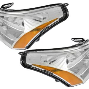 APA Replacement Headlight for 2008 2009 2010 2011 08 09 10 11 Ford Focus S SE SEL Model Pair with Passenger Right and Driver Left Side FO2503244 FO2502244