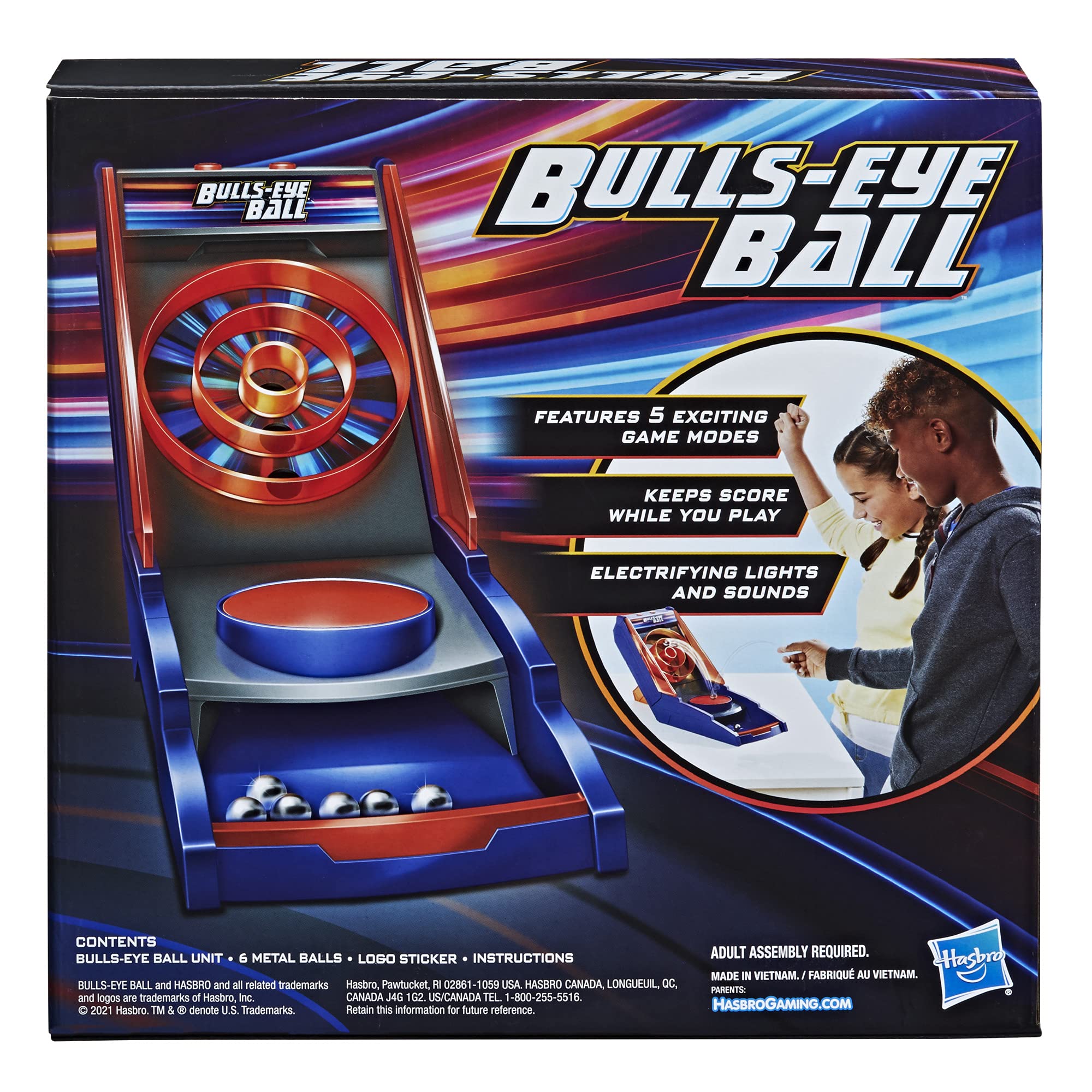 Hasbro Gaming Bulls-Eye Ball Game for Kids Ages 8 and Up, Active Electronic Game for 1 or More Players, Features 5 Exciting Modes