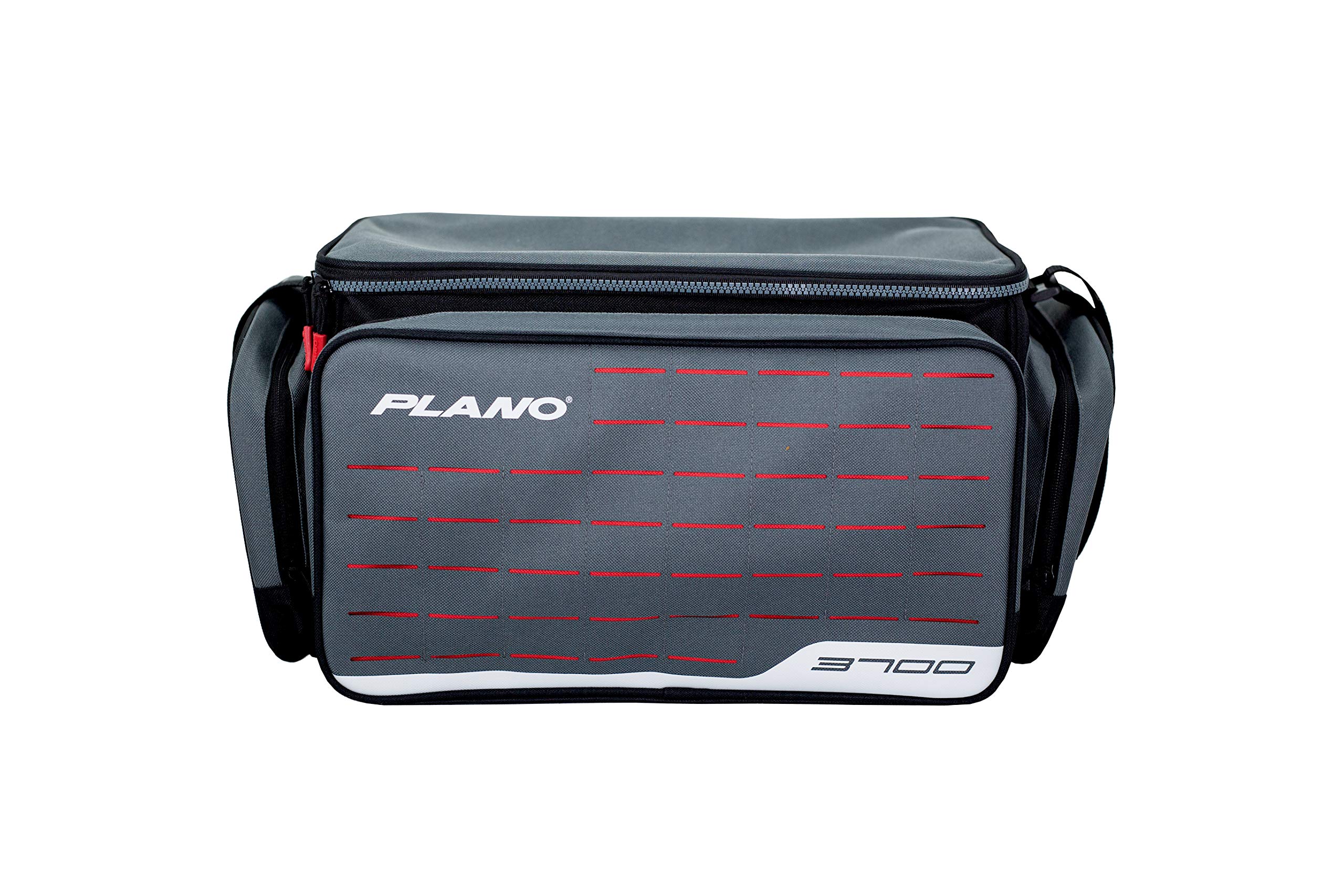 Plano Weekend Series 3700 Tackle Case, Large, Gray Fabric, Includes 2 Stowaway Utility Storage Boxes for Fishing Baits & Lures, Premium Soft Fishing Storage