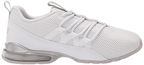 PUMA Women's RIAZE PROWL MOD SWIRL Sneaker, Puma White-Puma Silver, 8