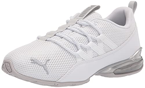 PUMA Women's RIAZE PROWL MOD SWIRL Sneaker, Puma White-Puma Silver, 8