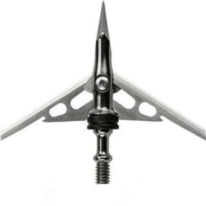 Fay Outdoor Sport 100 Grain Hunting Broadheads Mechanical for Compound Recurve Bow Arrows and Crossbow Bolts with Two Blades (12 PK)