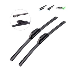 ZIXMMO OEM Quality 26in + 16in Premium All-Season Windshield Wiper Blades for Original Equipment Replacement(Set of 2)