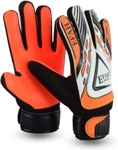 efah sports soccer goalie goalkeeper gloves for kids boys children football gloves with strong grips