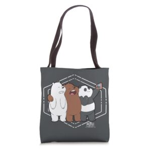 we bare bears selfie tote bag