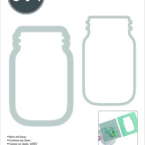 Sizzix Framelits Die 664890 Jar Set 2 Pack, Multicolor