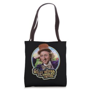 willy wonka and the chocolate factory scrumdiddlyumptious tote bag