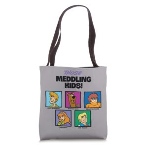 scooby-doo those meddling kids! tote bag