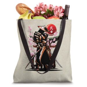 Japanese Samurai Ronin Bushido Warrior Retro Japan Graphic Tote Bag