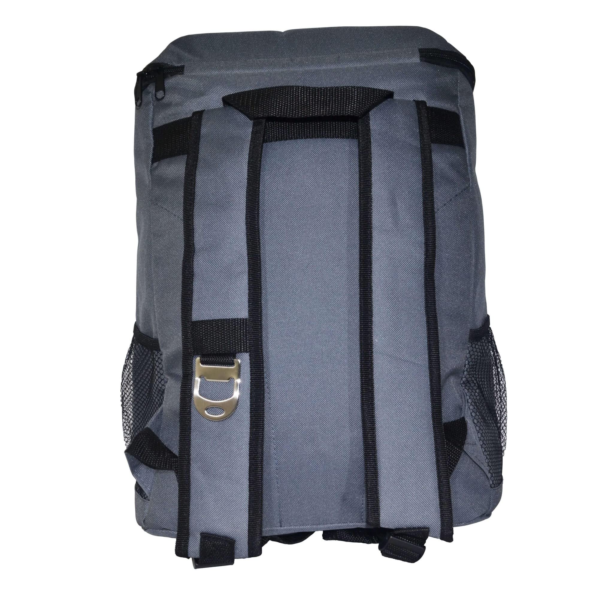 ecox Outdoors Cooler Backpack Insulated 20L About 30 can Capacity with Bottle Opener Padded Straps Lightweight and Easy to Carry Daytripper Grey BPC20LG