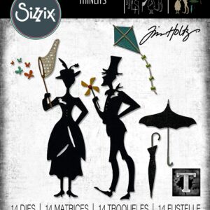 Sizzix Thinlits Die 665204 The Park by Tim Holtz 14 Pack