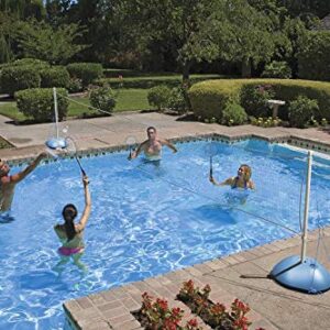 Poolmaster 72862 Backyard, Swimming Pool, Water or Lawn Badminton Set, (Includes 4 Rackets and 4 Birdies) , Blue