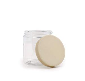 grand parfums 8 oz, hi wall plastic jars with champagne gold lids! great for cosmetic products, diy projects, home, kitchen and garden, store anything, crafts projects, bpa-free