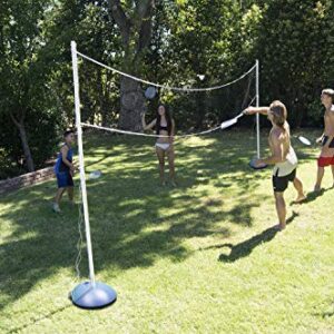 Poolmaster 72862 Backyard, Swimming Pool, Water or Lawn Badminton Set, (Includes 4 Rackets and 4 Birdies) , Blue