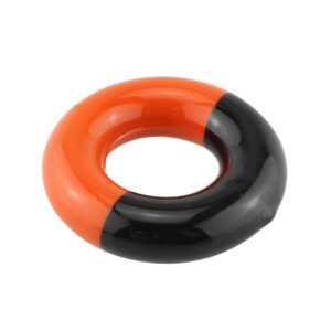 DGZZI Swing Ring Black and Orange Golf Club Warm Up Swing Donut Weight Ring Training Practice Aid Tool