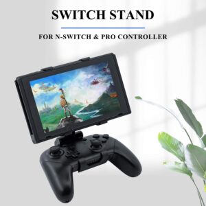 Mcbazel Adjustable Mounting Clip Holder for Switch Pro Controller Foldable Handle Bracket Game Clip for N Switch and Switch Lite