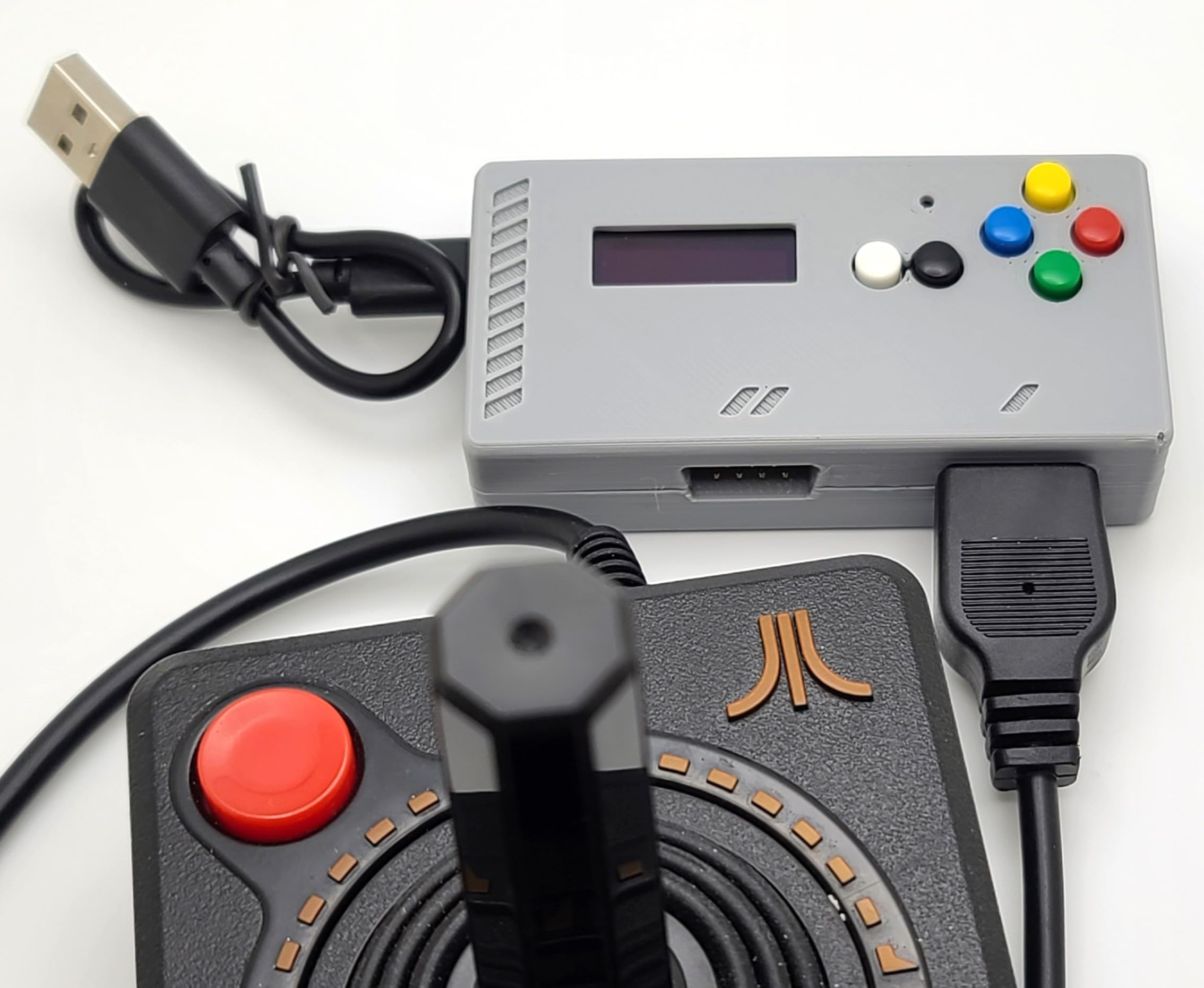 9 pin to USB Dual Atari Joystick,Paddle,and Driving Adapter by iCode,DB9 Ports,Plus Edition,ATARIPLUS2USB