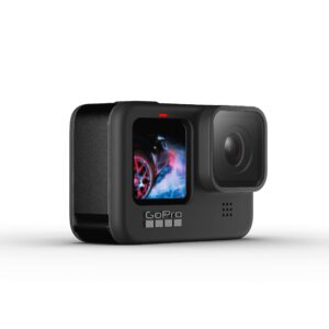 GoPro HERO9 Black - Waterproof Action Camera with Front LCD and Touch Rear Screens, 5K Ultra HD Video, 20MP Photos, 1080p Live Streaming, Webcam, Stabilization (Renewed)