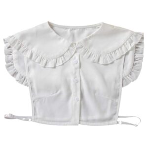 kesyoo detachable collars for women fake collar white faux collar sweet chiffon doll collar half shirts collar costume collar false collar women girls